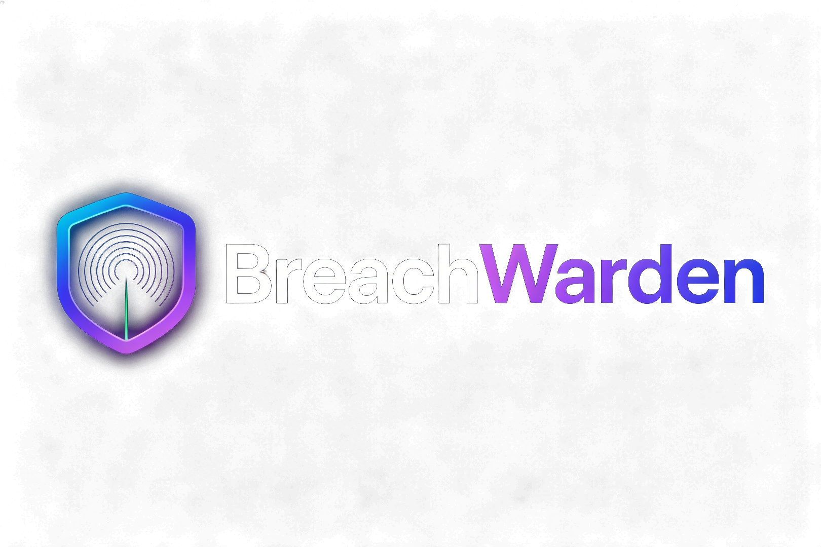 BreachWarden — dark web credential monitoring shield illustration